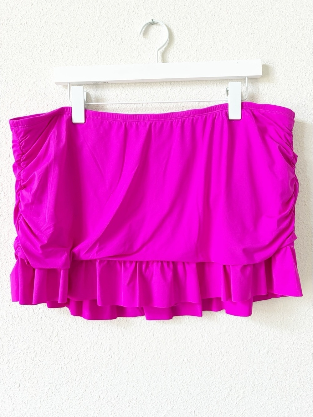 La Blanca Island Goddess Ruffle Skirted Swim Bottom Pink Size 20W Beach Vacation
